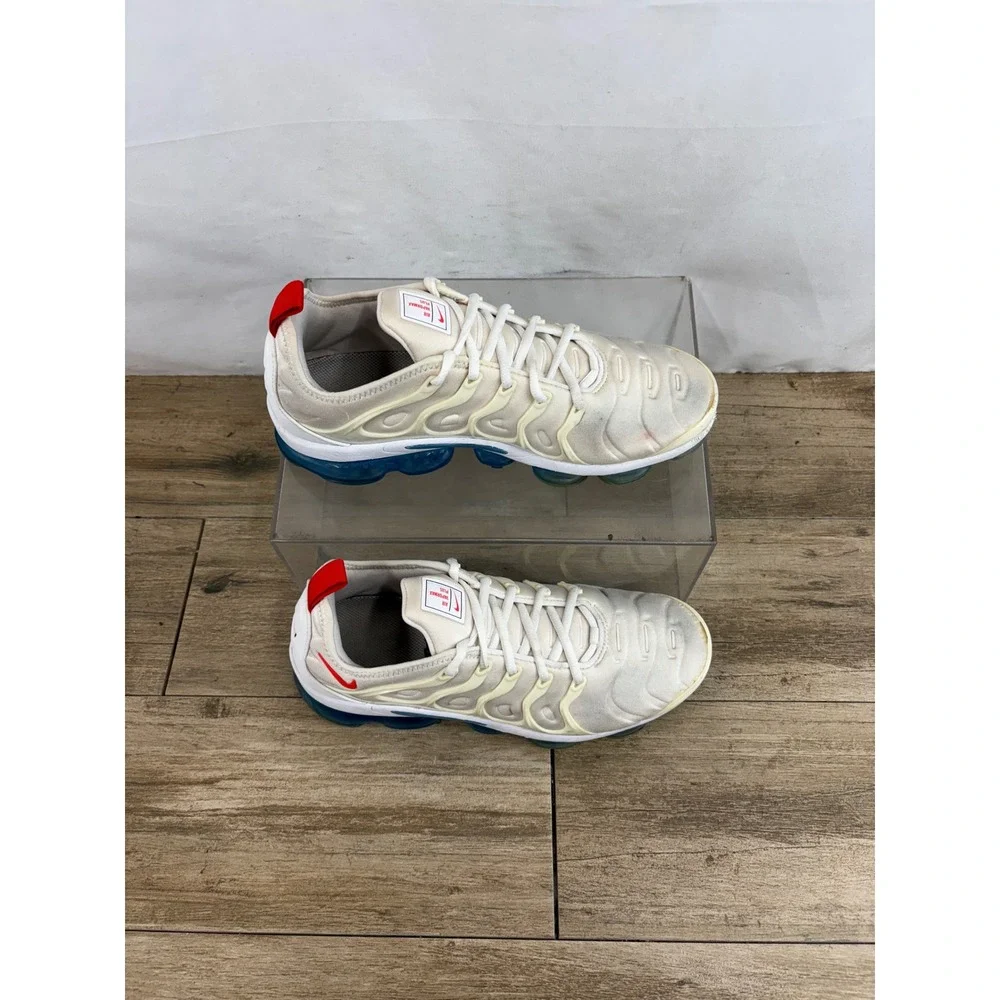 Nike Air VaporMax Plus Sail University Red Blue Men 9 DV2119-100